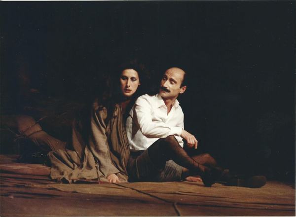 Fotografia d'escena d'Inquisición, de Fernando Arrabal, 1980
