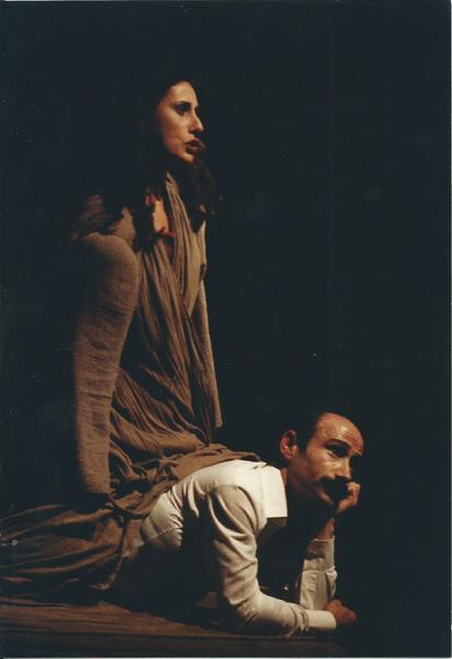 Fotografia d'escena d'Inquisición, de Fernando Arrabal, 1980