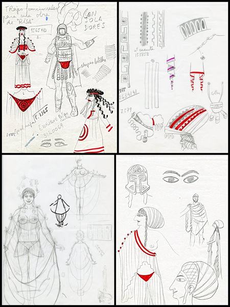 Fotografia i figurins de Lysistrata, 1996